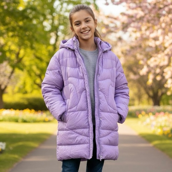 Balabala Other - Balabala Goose Down Puffer Coat Lavender Purple Whimsical Coat Parka Jacket